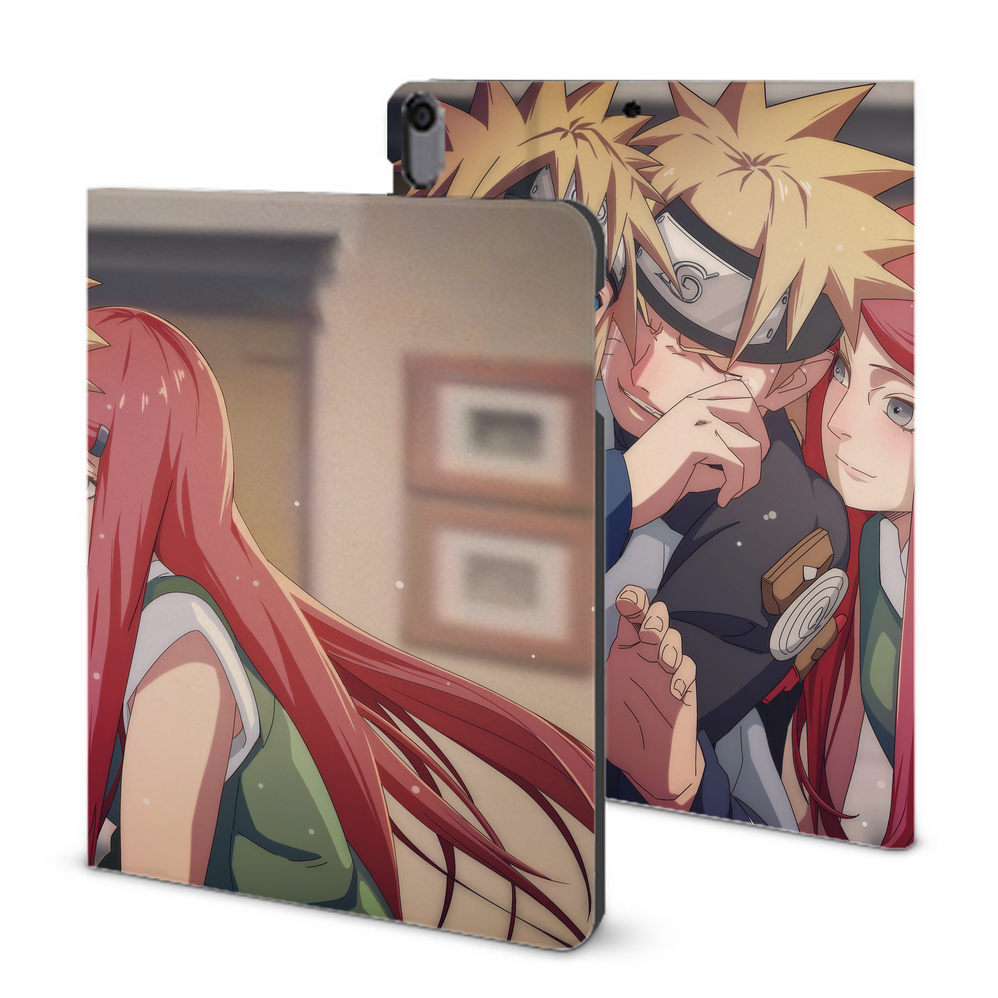 （画像用） NARUTO -ナルト- NARUTO -ナルト- 疾風伝 IPad ケース ブック型 PUレザー TPU 耐衝撃 軽量 薄型 ペン収納なし 全面保護 IPad 各モデル対応